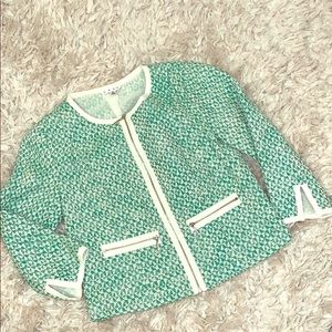 CAbi Clover Tweed Cropped Jacket